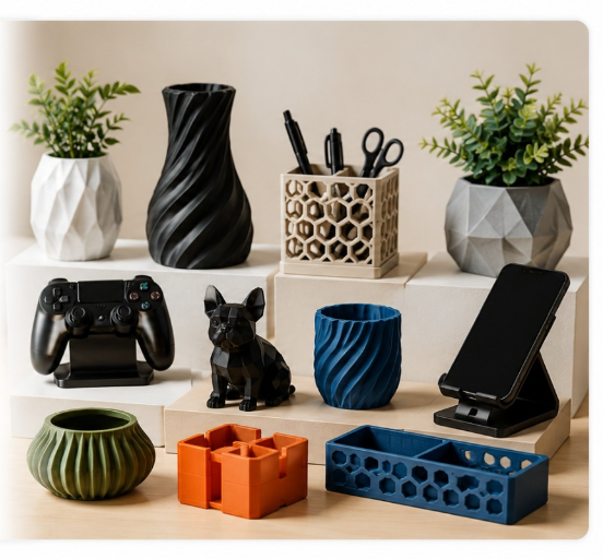LayersCraft Premium 3D Printed Desk Accessories